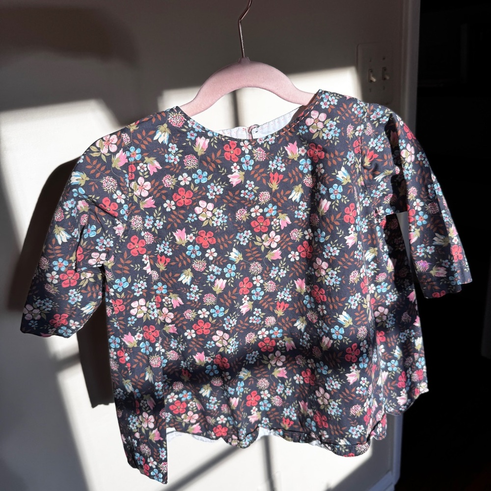 Charming Handmade Cotton Floral Print Dress
